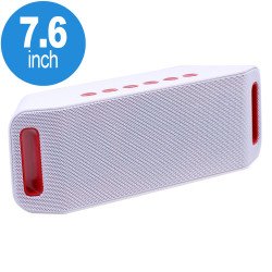 MegaBass Portable Bluetooth Wireless Speaker S204 (White)
